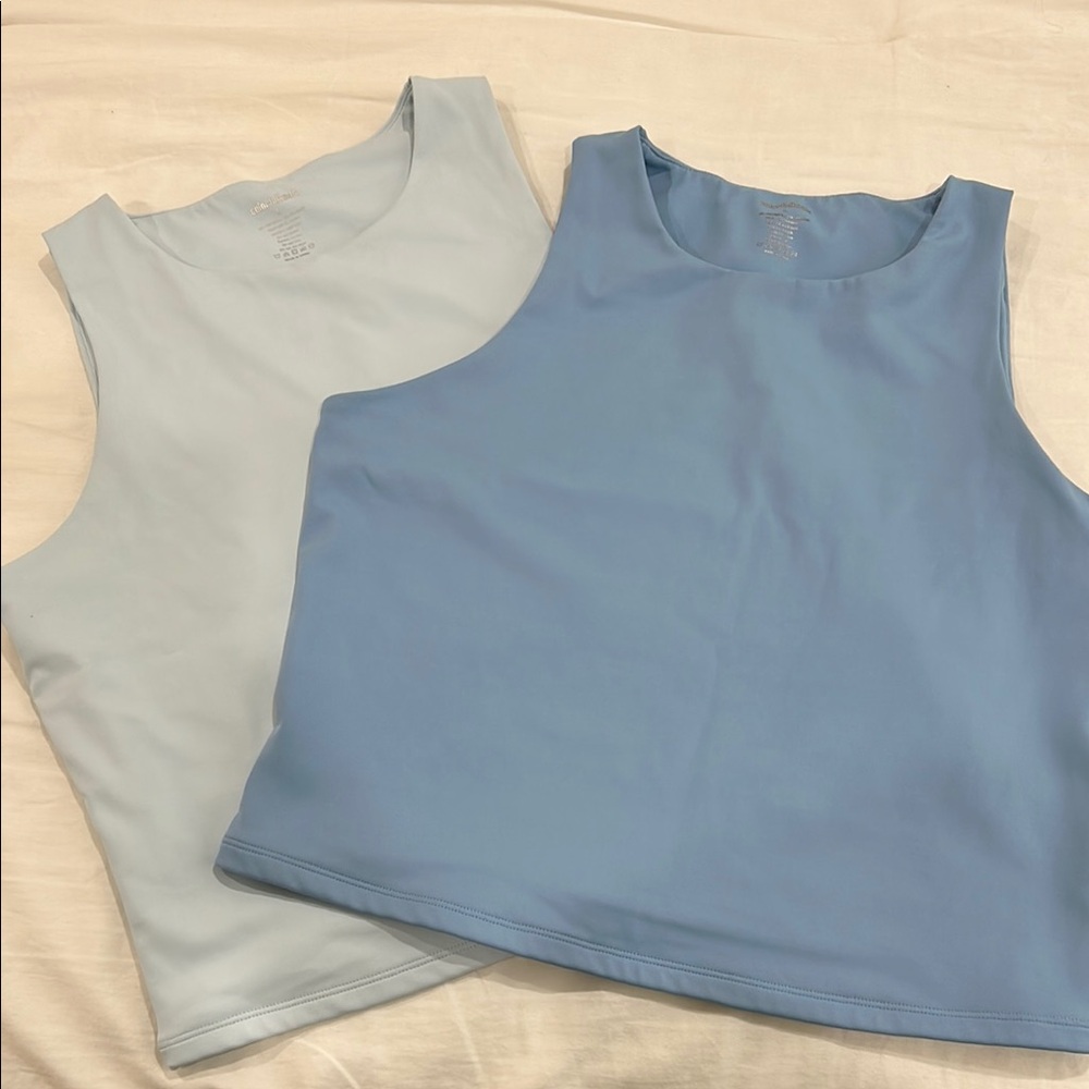 Blue and Light Blue Sleeveless Tops bundle